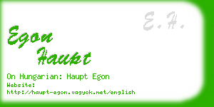 egon haupt business card